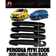 Perodua Myvi 2005 - 2014 Lagi best / 2015 - 2017 Icon / Alza Glossy Black Door Handle Cover Casing A