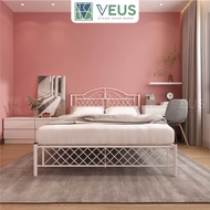 Veus Gentry Queen Size Bed Frame Katil Besi Queen Bed Murah Katil Metal Double Bed Frame White Katil Besi Putih