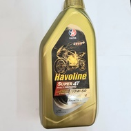 4T CALTEX HAVOLINE 10W-50 FULLY SYNTHETIC ENGINE OIL MINYAK HITAM 1LITRE < ZSMOTOR RACING >