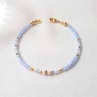 亞特蘭提斯 ‧ 貓眼石 珍珠 黃銅 串珠 細手環