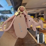 Car key cover for Kia EV5 EV9 Carnival Sorento 2022-2025 Leather Remote Automotive Key Case holder P