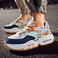 กีฬารองเท้าแฟชั่นสัปดาห์สไตล์เดียวกันรองเท้าพ่อผู้ชายอินเทรนด์รองเท้าผ้าใบคู่ใหม่รองเท้าสบายๆนักเรีย