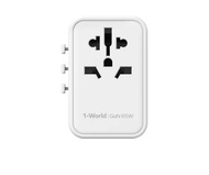 MOMAX 65W Universal Travel Adapter GaN Travel Plug with UK/EU/AU/US Plugs QC International Charger C