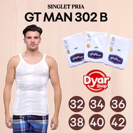 GT MAN Singlet | Men's Underwear White Striped Singlet | GT Man Men's Underwear - Dyarshop