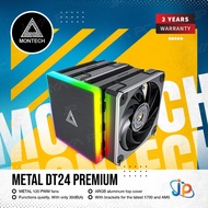 Montech Metal DT24 Premium ARGB CPU Cooler Fan Dual Tower