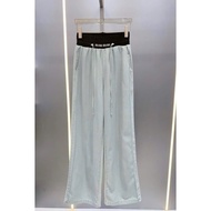 Blue low-rise paper jeans