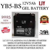 YB5 YB5L LC LC135 V1 LAGENDA110-Z-ZR EGO V1 GEL BATTERY LJY