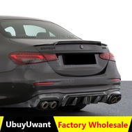 For Mercedes W213 Spoiler E Class 4-Door Sedan E200 E220 E250 E300 2020-2022 W214 Carbon Fiber Rear 