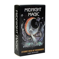 Midnight Magic Tarot Cards 78pcs Pocket Size Oracle Cards Portable Wiccan Supplies English Version for Personal Use Party effective