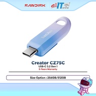 SanDisk Creator CZ75C USB-C USB 3.2 Gen 1 PenDrive (256GB / 512GB)
