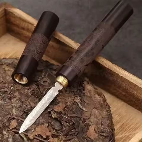 Chinese Wooden Tea Knife Needle Tea Ceremony Accessories Puer Knife Shu Sheng Raw Puerh Tea Cake Pu 