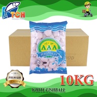 AAA FISHBALL PUTIH, WHITE FISHBALL, TCH FROZEN FOOD, FRESH FROZEN SEAFOOD, WHOLESALE SUPPLIER, FISH,