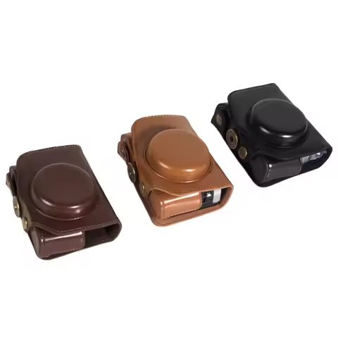 2026 PU Leather Camera Bag Case Cover for Canon Powershot G7 X G7X Mark II III ( G7XII G7XIII ) mark