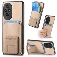 Foldable Stand Mobile Phone Case with Card Slot Compatible Honor 300 200 pro 80SE 70 Protective Cove