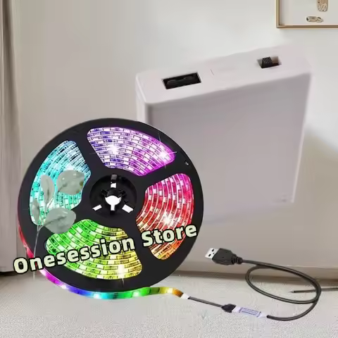 Portable 4xAA USB Battery Case - 5V Power Supply Box for LED Strips, Lights & DIY Projects