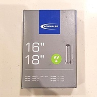 Schwalbe AV4 Schrader Inner Tube 16 X 1 1/8 - 18 X 1.35 - 40mm Valve