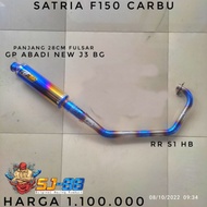 [✅Ready] Knalpot Racing Sj88 Satria Fu 150 Karbu Fullset Header Pipa