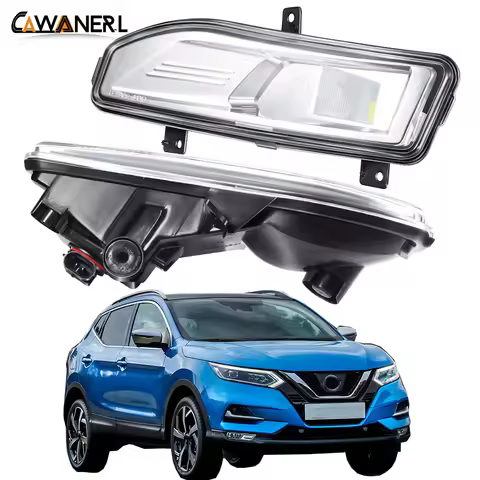 2 Pieces Fog Light Assembly 30W Car Driver + Passenger LED Fog Driving Light H11 12V For Nissan Qash