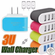 GS 3.1A Triple USB Port Wall Home Travel AC Charger Adapter Chargers