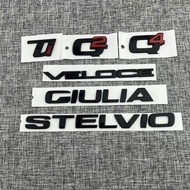 [New Product] Suitable for alfa romeo alfa romeo Car Logo Tail Logo Modified Decoration GIULIA STELV