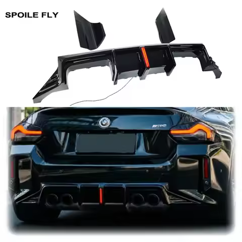 3X 2023 To 2026 For BMW 2 Series M2 M2C G87 Coupe Competition AD Style LED Light Bumper Rear Diffuse