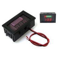 【樂意創客官方店】《附發票》DC12V-60V蓄電池電壓電量表 車輛或設備電源電瓶 露營深循環或鋰電池電壓電量表 紅綠顯