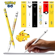 Pokemon Pikachu PVC Stickers for Apple Pencil 1 2 Protective Paper Scratchproof Stickers Touch Stylus Pen Sticker Non slip Cover