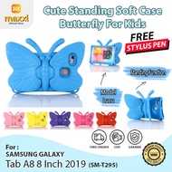 Samsung Tab A8 A 8 2019 T295 Case Anak Kupu Butterfly Casing Kids Lucu