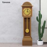 [Vaveren] Miniature Grandfather Clock, Miniature Toy Model, Scale 1:12, Mini Retro Grandfather Clock
