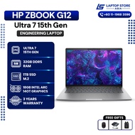 NEW HP ZBook 8 G1i G12 Ultra 7 15 Gen AI Workstation Laptop 32GB DDR5 1TB NVMe SSD 14" FHD ACAD 3Yrs