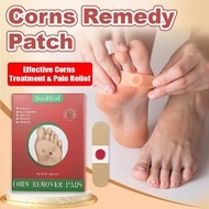 【SooHeal】Corn Removal Plasters/Pads 6Pcs - Effective Corn & Callus Removal, Pain Relief & Protection