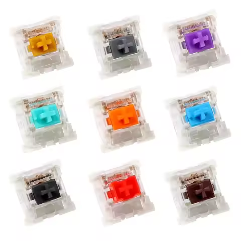 Outemu Silent/Clicky Switches Mechanical Keyboard Switch 3Pin Lube RGB Gaming MX Switches Linear Tac