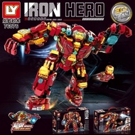 Armor Boy Educational Avengers Assemble Iron Man Anti-Hulk Mecha Chinese Building Blocks Assemble Toy Gift