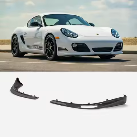 Carbon Fiber Front Lip for Cayman 987.2 09-12 R Type Front Lip 2 Pcs (Can Not Fit 987.1) Aerodynamic