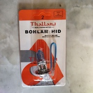 H3 12/55watt halogen cool blue bulb cap