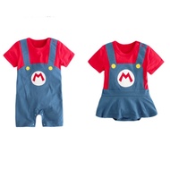 Super Mario Baby Costume Romper Halloween Party Superhero Party Clothes Christmas Party