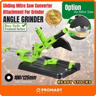 Sliding Mitre Saw Converter / Attachment For Grinder Holder Cutting Machine 100 -125mm ( BG-612506 /