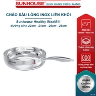 Sunhouse IN20M11, IN26M11 deep stainless steel pan, diameter 20cm to 28cm - Can be used on all types