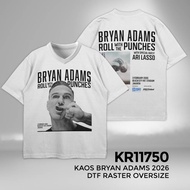 KATUN Bryan Adams Oversize T-Shirt Concert Music DTF Screen Printing Raster Black and White Cotton