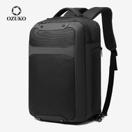 OZUKO Anti Theft Men Laptop USB Charging Backpack Waterproof Travel Business Bagpack