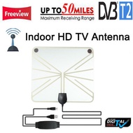 50 Miles Indoor Digital HD TV Antenna with Signal Amplifier Booster UHFVHF DVB-T2 tv box digital tv