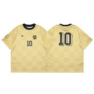 Aime Leon Dore Maychao Gingham Jersey Short Sleeve Badge Embroider Retro Casual Breathable Sports T-