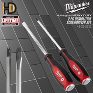 Milwaukee Demolition Screwdriver Set / 2 Pcs Milwaukee Demolition Screwdriver Set / 48-22-2702 / Milwaukee Hand Tool