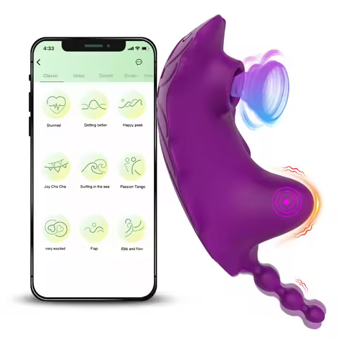 Wearable Vibrator 9 Modes Sucking Vibrating APP Bluetooth Clit G Spot Stimulator Bee Invisible Panti