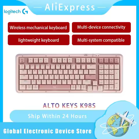 New 100%Original Logitech K98S Mechanical Keyboard ALTO KEYS AI Custom Bluetooth Office Gaming Keybo