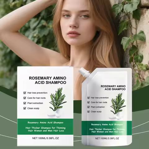 Rosemary Hair Growth Shampoo Prevent Hair Loss Treatment Hair Regrowth Amino Acid Moisturizing Hair 