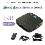 ANDROID 7.1 TV BOX T98 RAM 2GB / ROM 8GB KODI 17.6 BETTER THAN MXQ
