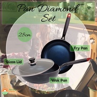 K-Food Pan Diamond Akebonno Set 28cm / Induction Pan 1 Set Akebonno 28cm / Induction Pan 1 Set Akebo