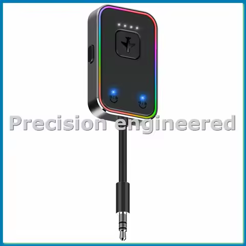 Metal Wireless 5.3 Bluetooth Transmitter Supports Dual Pairs 2 Headphones for Airplane Travel for Fl