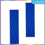 [Roluk] 2Pcs EVA Non Slip Skimboard Traction Pad Bar grip Surfboard Surfing - Blue, 35x10cm